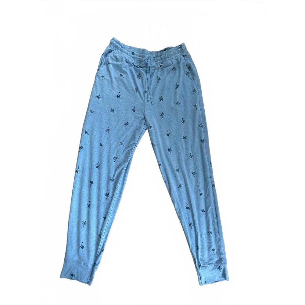 Ande Blue Palm Tree Lounge Pants - Medium